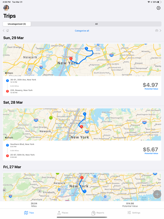 MileWiz - Automatic Mileage Tracker & Digital Driver Log screenshot