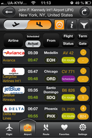 Airline Flight Status Tracking screenshot 2