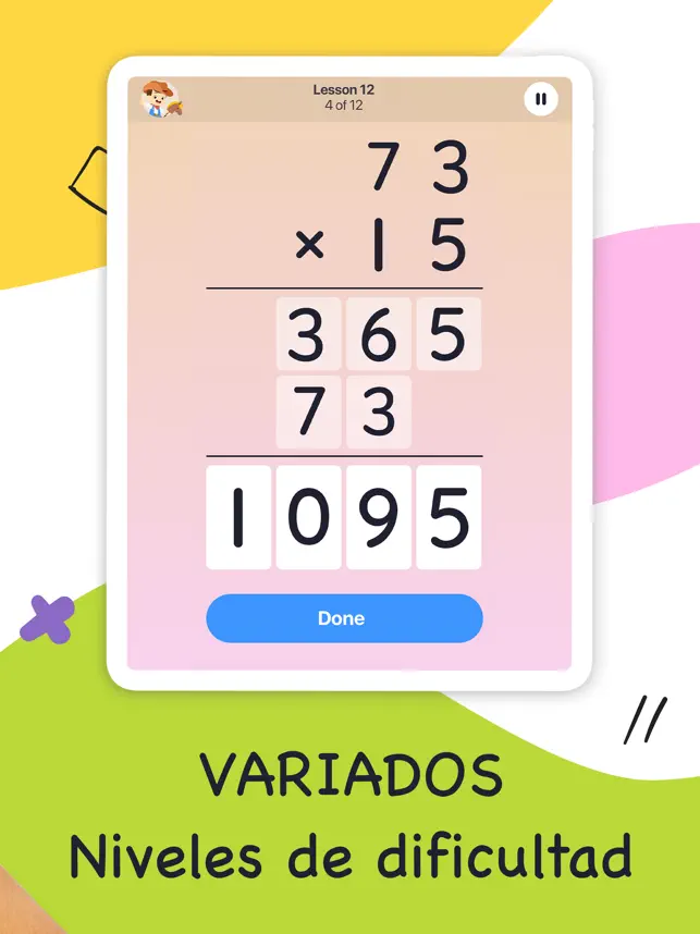 Screenshot 2 Juegos educativos - Math Club iphone