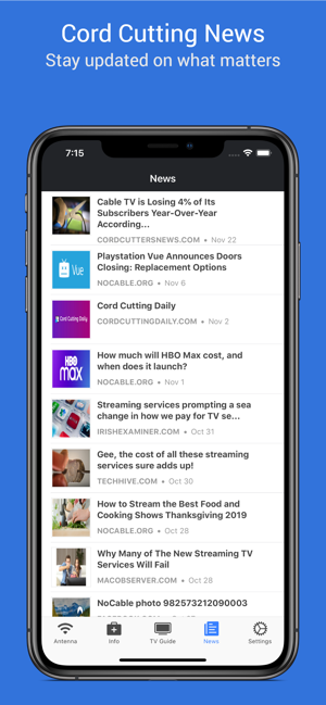 Nocable Ota Antenna Tv Guide On The App Store