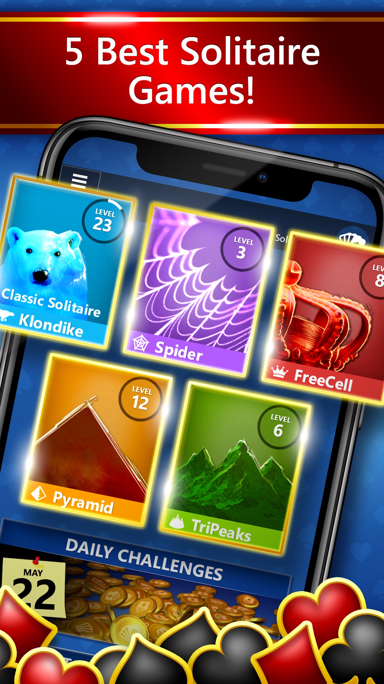 Screenshot do app Microsoft Solitaire Collection