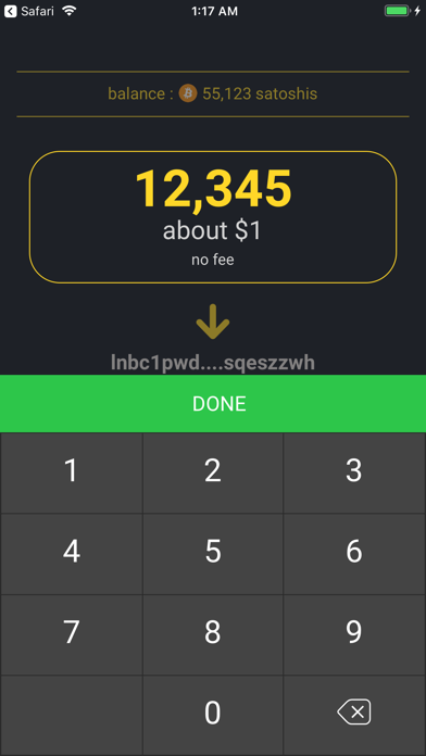 Wallet of Satoshi screenshot 3