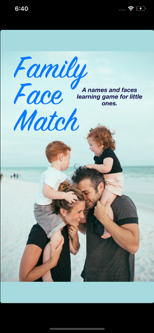 Family face match game