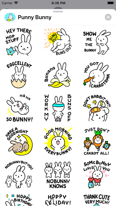 # Punny Bunny Animated Sticker screenshot 3