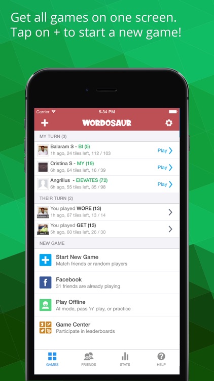 Wordosaur The Social Word Game screenshot-1