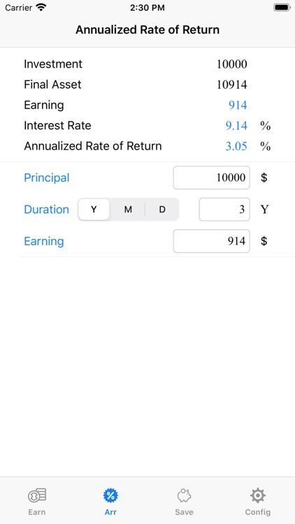 X Compound Interest Calculator