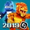 Laugh out loud as you fight with cool and hilarious action heroes from 4 dynamic worlds of WWE, DINO, JUNGLE and ROBOTS