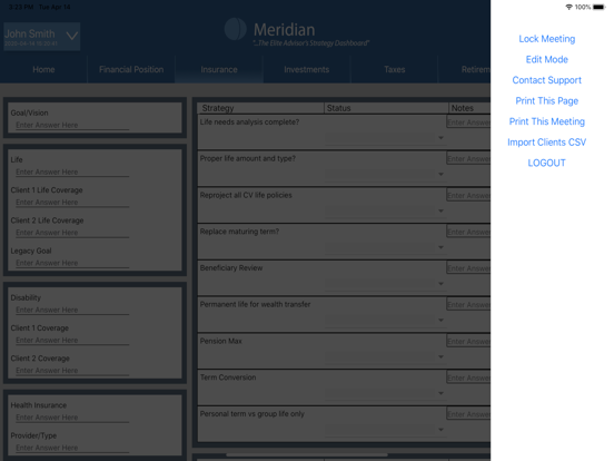 Meridian Advisor Dashboard screenshot 4