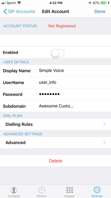 smpl Voice - Voip Softphone screenshot 4