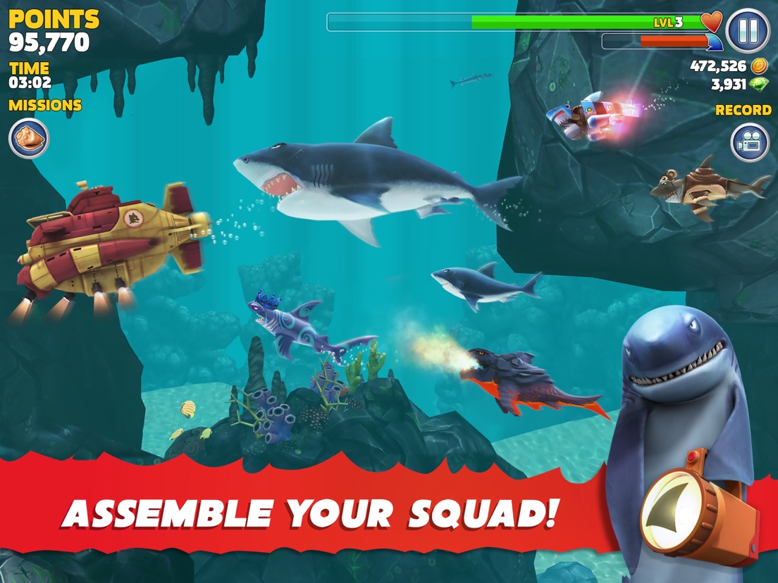 Hungry Shark Evolution - App Voor IPhone, IPad En IPod Touch - AppWereld