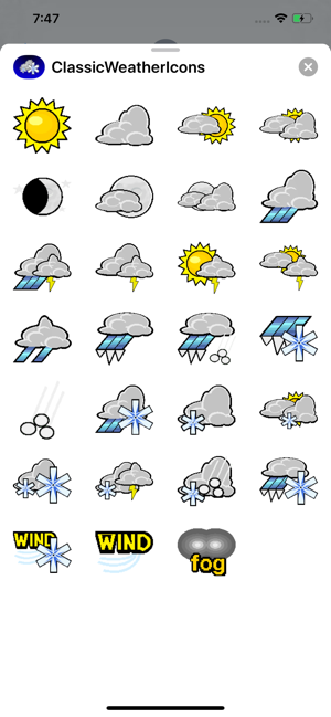 Classic Weather Icons