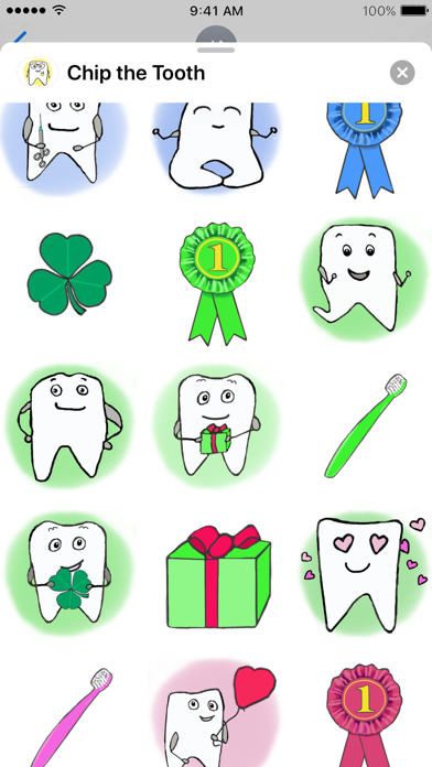 Chip the Tooth dental stickers screenshot 4