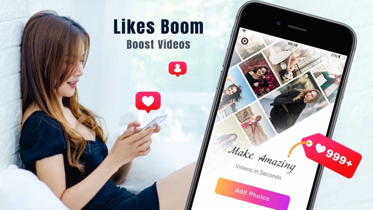 Likes Boom for Instagram Video