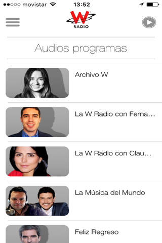 WRadio Colombia para iPhone screenshot 2