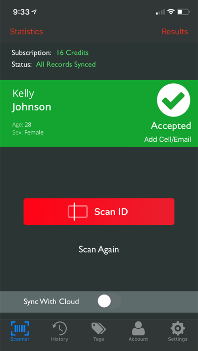 How to cancel & delete ID Scanner from iphone & ipad 2