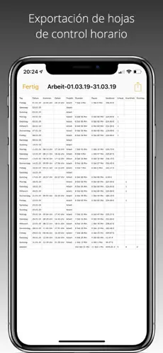 Resim 6 FlexLog - Registro de trabajo iphone