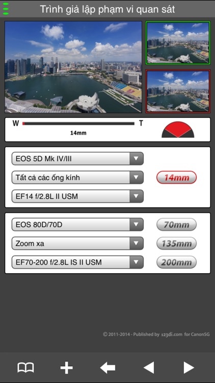 EF Lens Simulator Vietnam