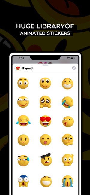 Smiley Bigmoji 3D Stickers(圖2)-速報App