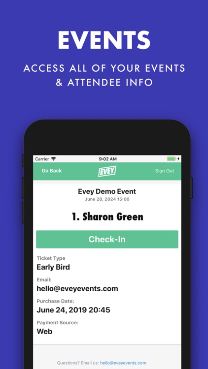 Evey Events - Check-In Manager