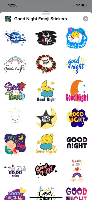 Good Night Emoji Stickers(圖4)-速報App