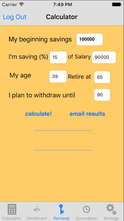 myNestEgg retirement calc screenshot-3