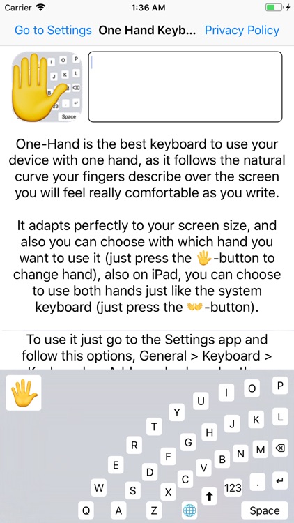 One-Hand Keyboard screenshot-0