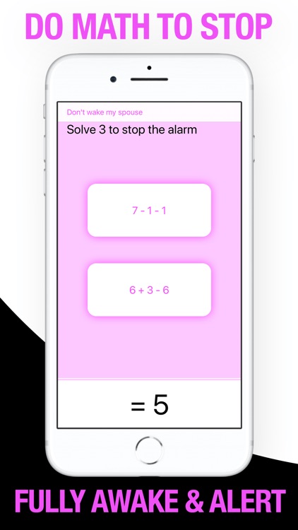 Mathe Alarm Clock