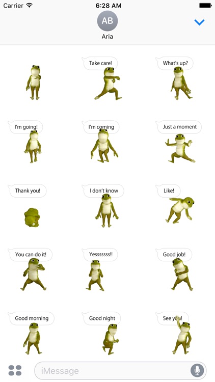 Animated Dancing Frog Stickers