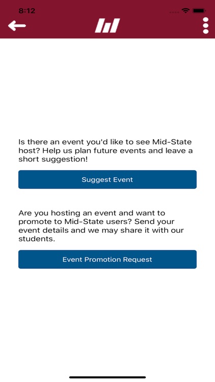 Mid-State Events App