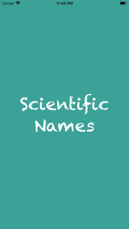 Pro Scientific Names