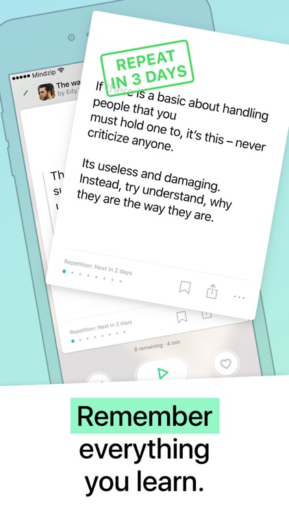 MindZip Repetition Study Coach screenshot-0