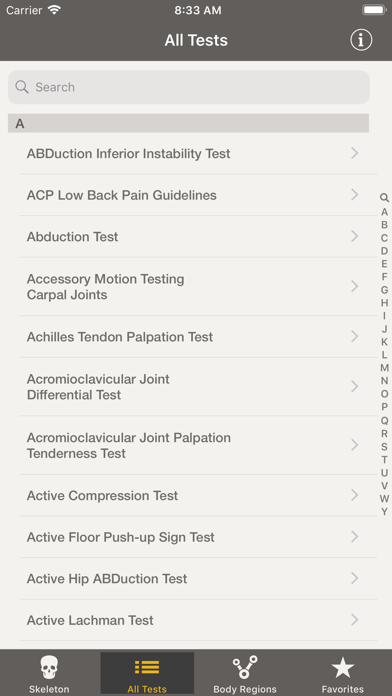 CORE -Clinical Orthopedic Exam Screenshots