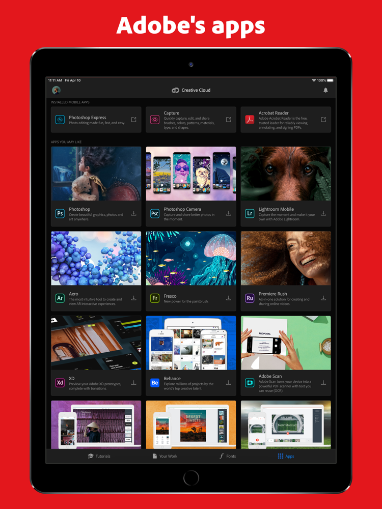 Adobe Creative Cloud App for iPhone Free Download Adobe