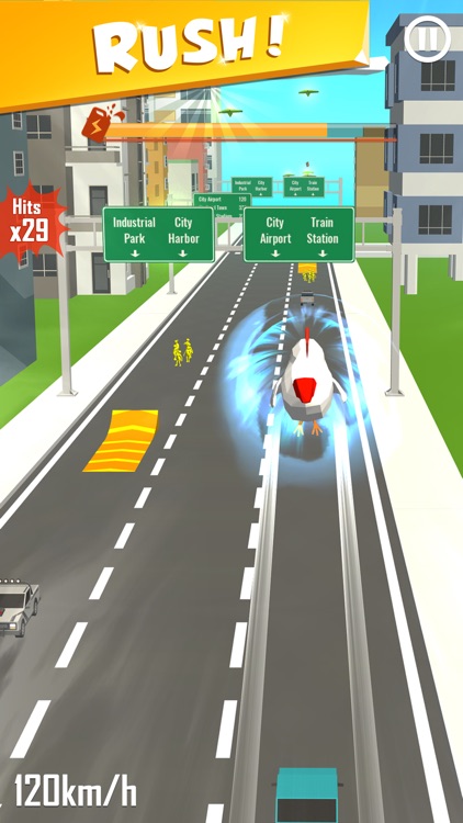 Flying Chicken - Crazy Rush screenshot-3