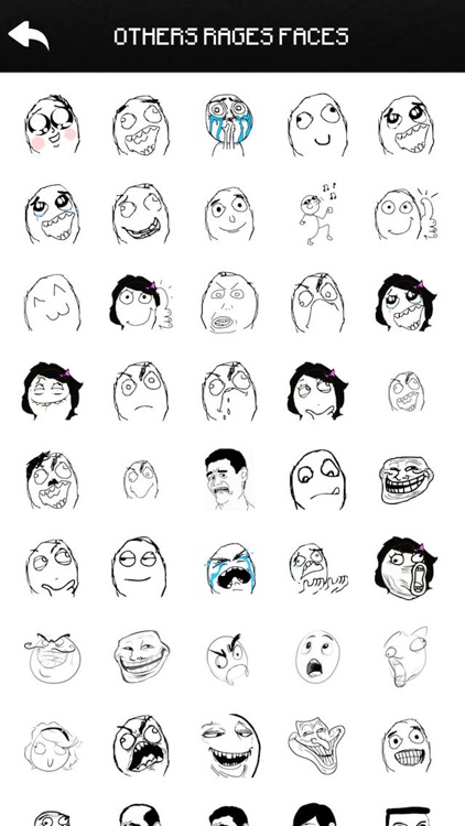 Funny Rages Faces - Stickers