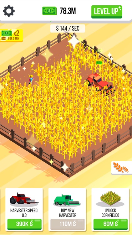 Harvester idle : cut the weed screenshot-3