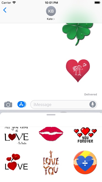 Romantic Emoticons Stickers