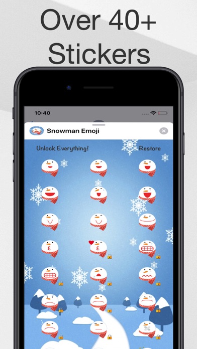 Snowman Stickers. screenshot 3