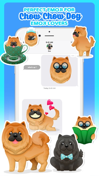 Chow Chow Dog Emoji Stickers