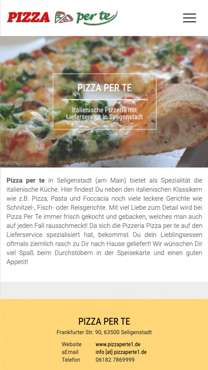 Pizza Per Te Seligenstadt