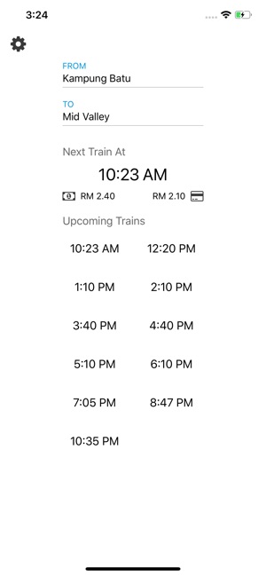 Komuter - KTMB Timetable