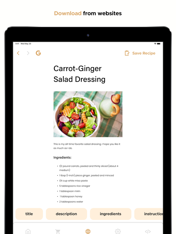 Screenshot #5 pour Avoc Recipe Manager