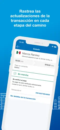 Obrázek 5 Xoom Money Transfer iphone
