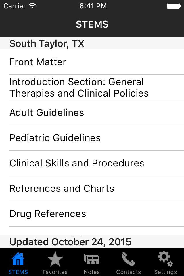 South Taylor EMS Guidelines screenshot 2