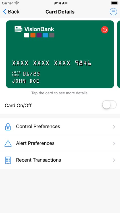 VisionCards VisionBank