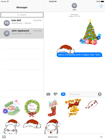 Santa's here sticker pack screenshot 2