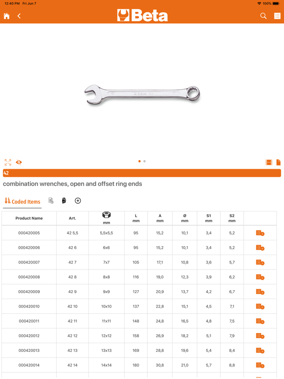 Beta Tools Catalogue screenshot 3