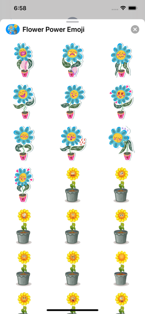 Flower Power Emoji Stickers(圖2)-速報App