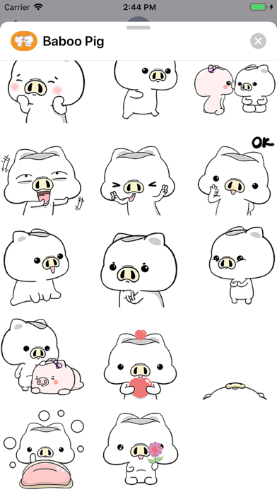 BaBoo Pig Animated Stickers screenshot 2