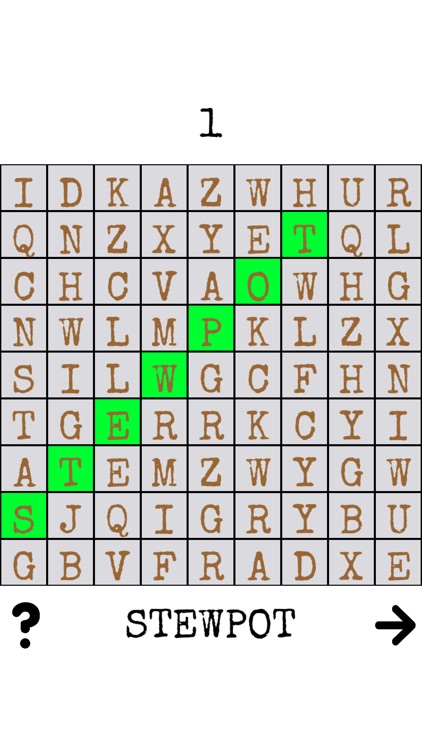 Single One Word Search